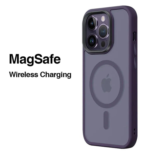 Matte MagSafe Magnetic Wireless Charging Phone Case
