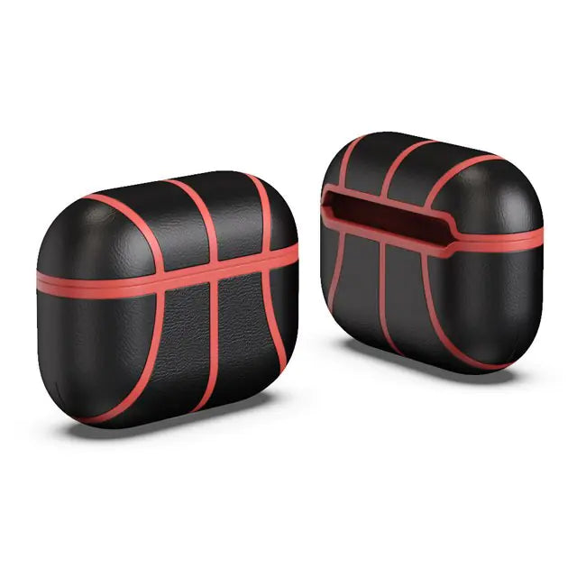 Leather Basketball Case  For Air Pods